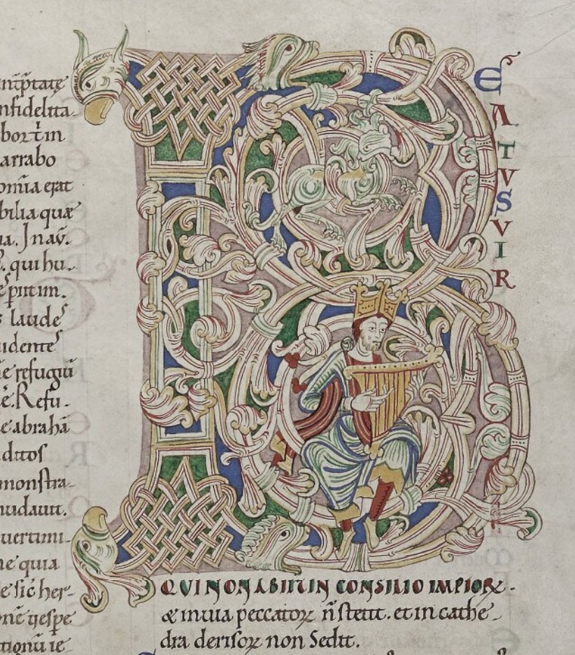 Initial from Durham Cathedral Library MS. A.II.4